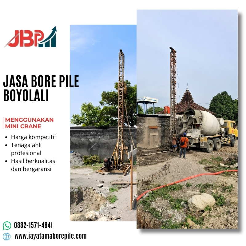 Jasa Bore Pile Boyolali Jayatama Kontak Bu Lisa